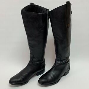 Sam Edelman Women's Boots Penny2 Size 7 M Black Leather Knee High